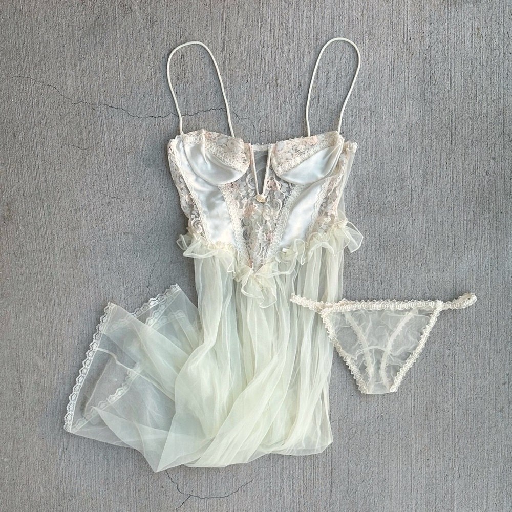 vintage fredrick’s of hollywood midi dress set